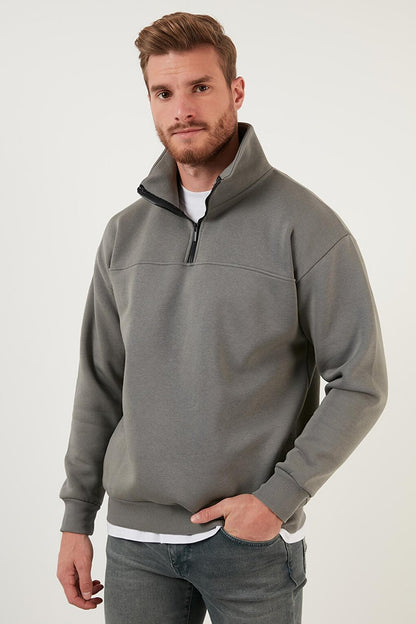 Regular Fit Cotton Soft Fleece Lined Winter Sweat 59053431