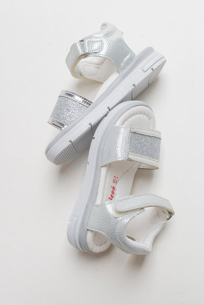 Girl's Silver healthy Supported Children's Sandals