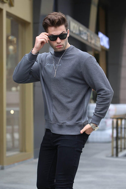 Smoked Basic Men's Sweatshirt 6010