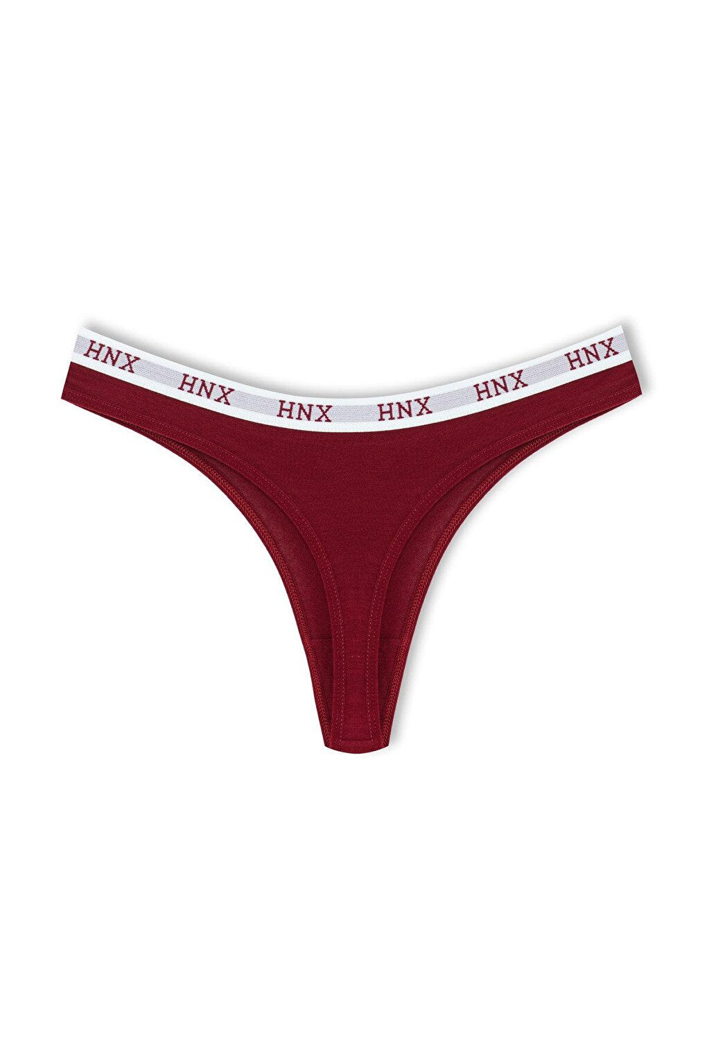 Cotton Basic Women's Thong Panties with Elastic Waist 5-pack