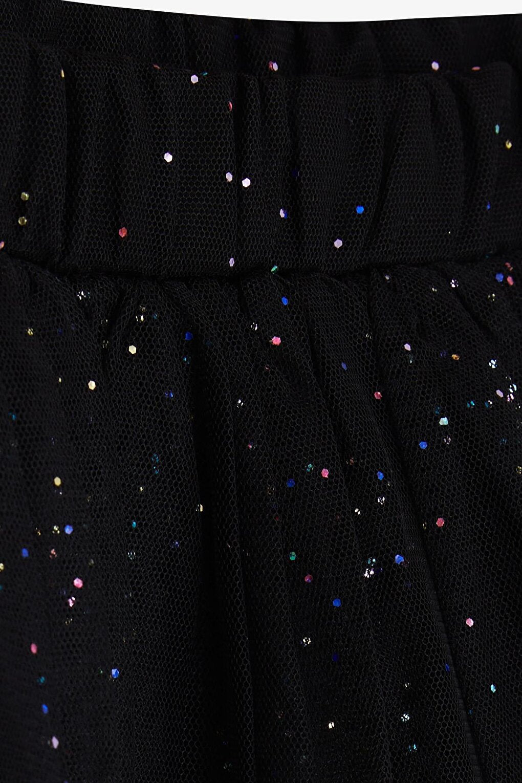 Girl's Skirt Tulle Colorful Glitter Black (Age 5-10)