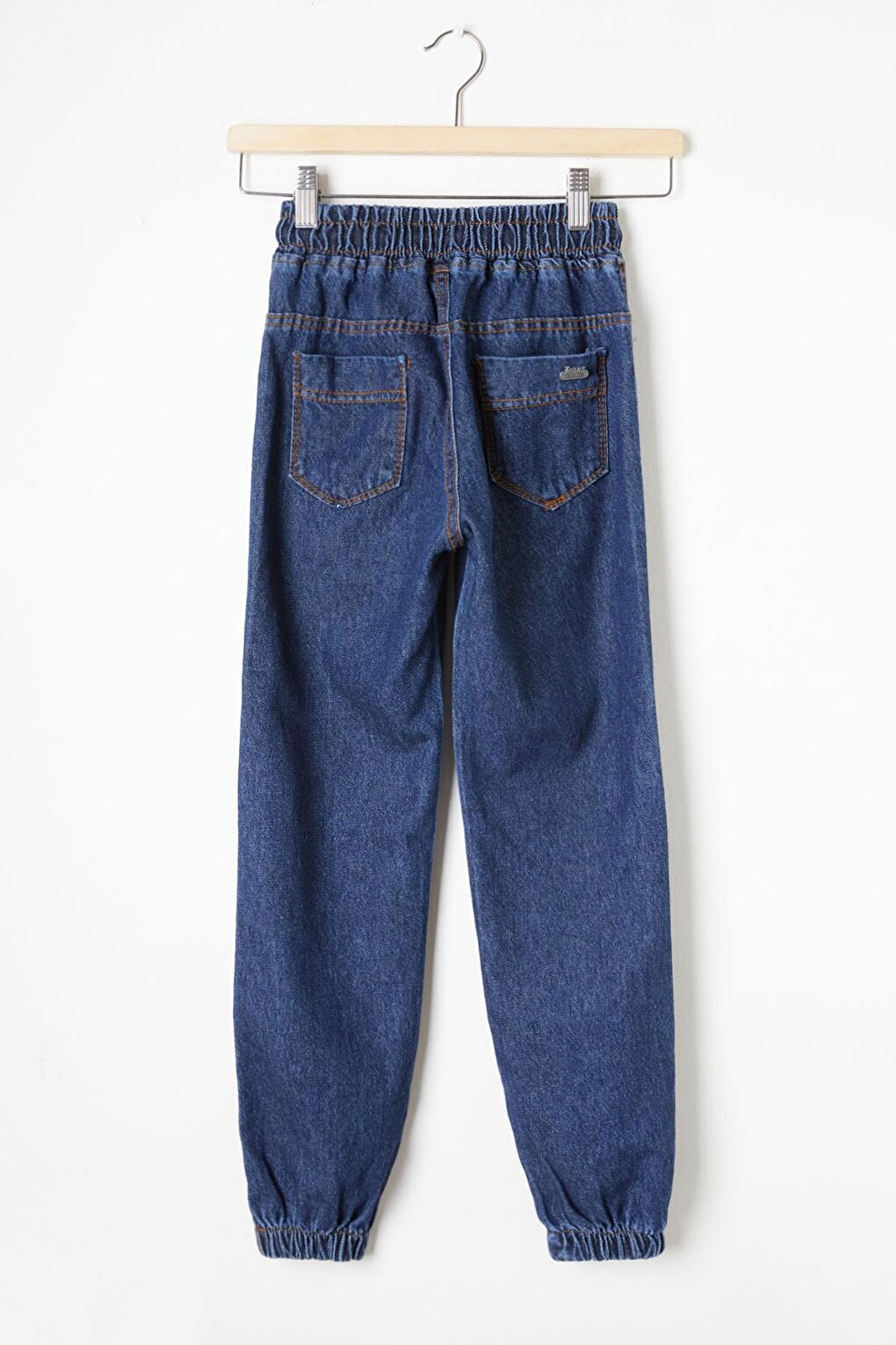 Boy's Blue Jean Trousers with Elastic Waist and Leg Legs 16413