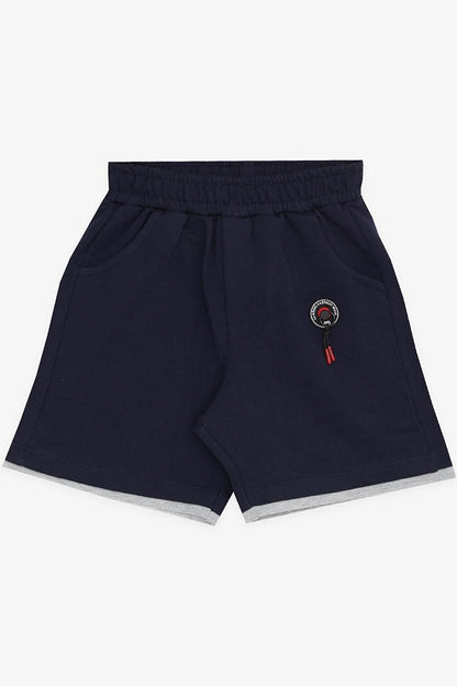 Boy's Shorts with Pockets and Accessories Navy Blue (Ages 3-7)