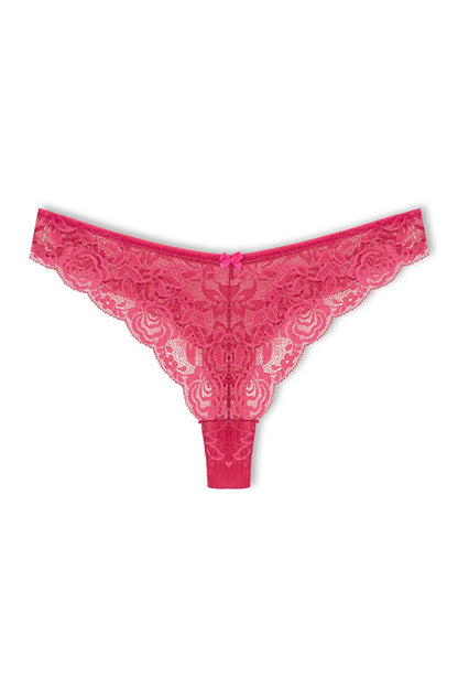 Lace High Waist Brazilian Women's Thong Panties 7 Piece