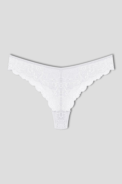 Lace High Waist Brazilian Women's Thong Panties 7 Piece