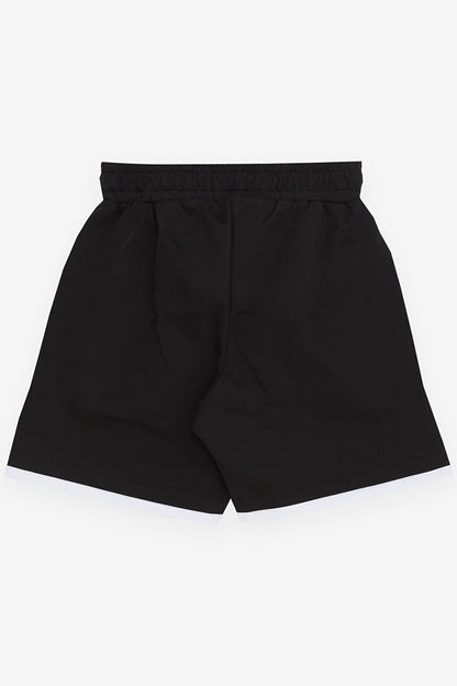 Boy's Shorts Black with Pockets and Accessories (Ages 3-7)