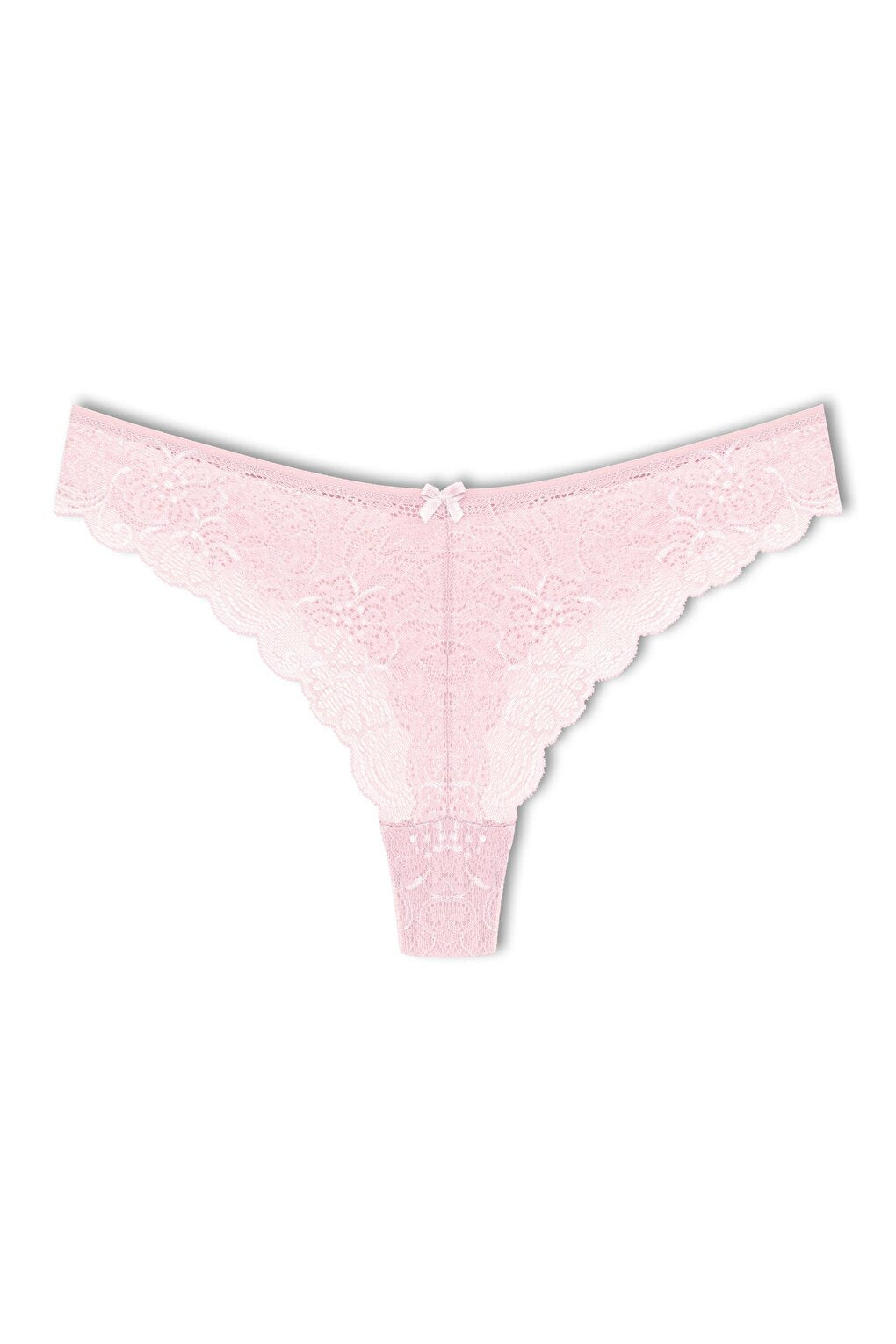 Lace High Waist Brazilian Women's Thong Panties Set of 3