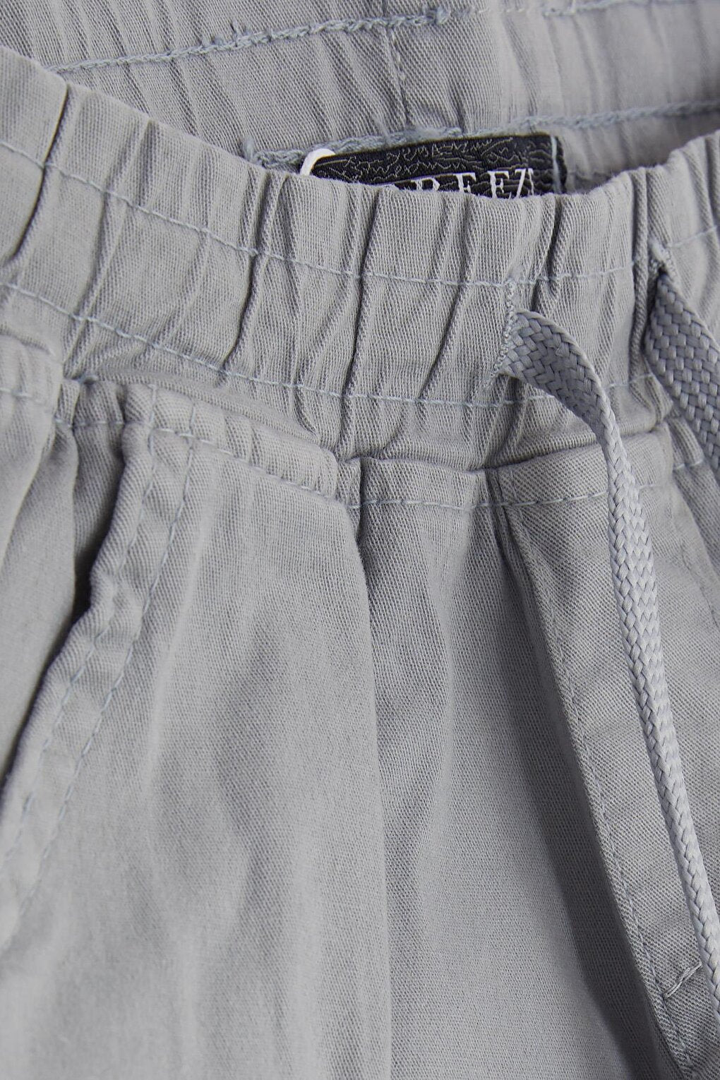 Boy's Shorts with Cargo Pocket Lace-up Gray (Ages 2-6)