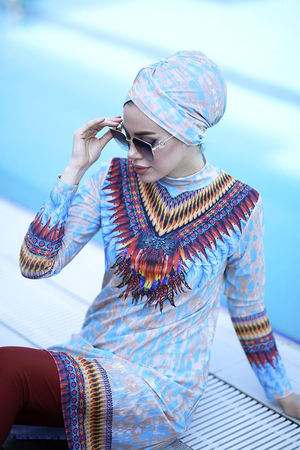 Design Full Covered Hijab Swimsuit Africa