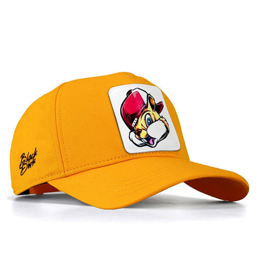 V1 Baseball Squirrel - Unisex Yellow Cap with 1 Code Logo