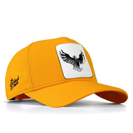 V1 Baseball Eagle - Unisex Yellow Cap with 4 Code Logo