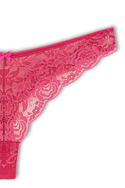 Lace High Waist Brazilian Women's Thong Panties 5-Piece