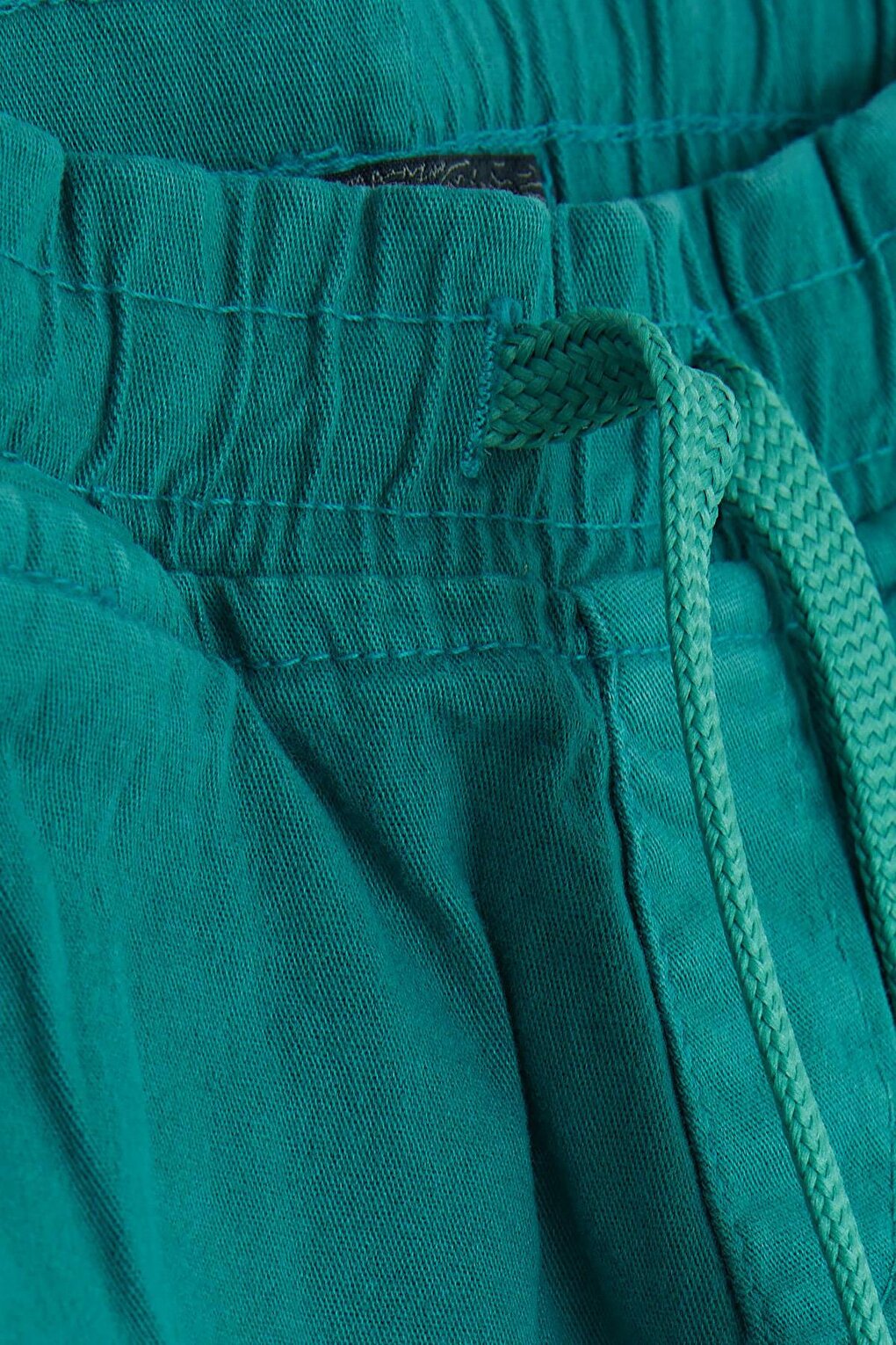 Boy's Shorts with Cargo Pocket and Lace-up Dark Green (Age 2-6)