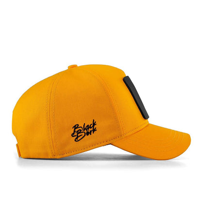 V1 Baseball At - Unisex Yellow Hat (Cap) with 2 Code Logo