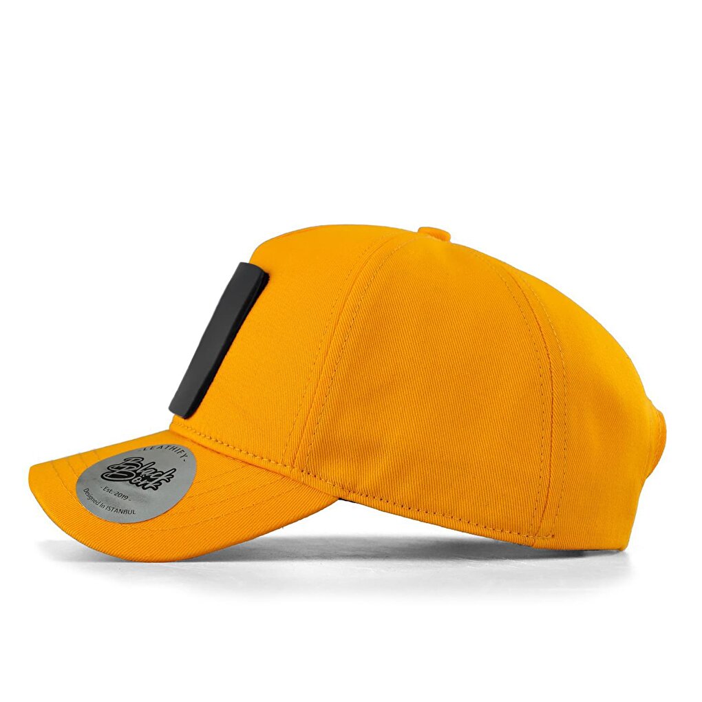 V1 Baseball At - Unisex Yellow Hat (Cap) with 2 Code Logo