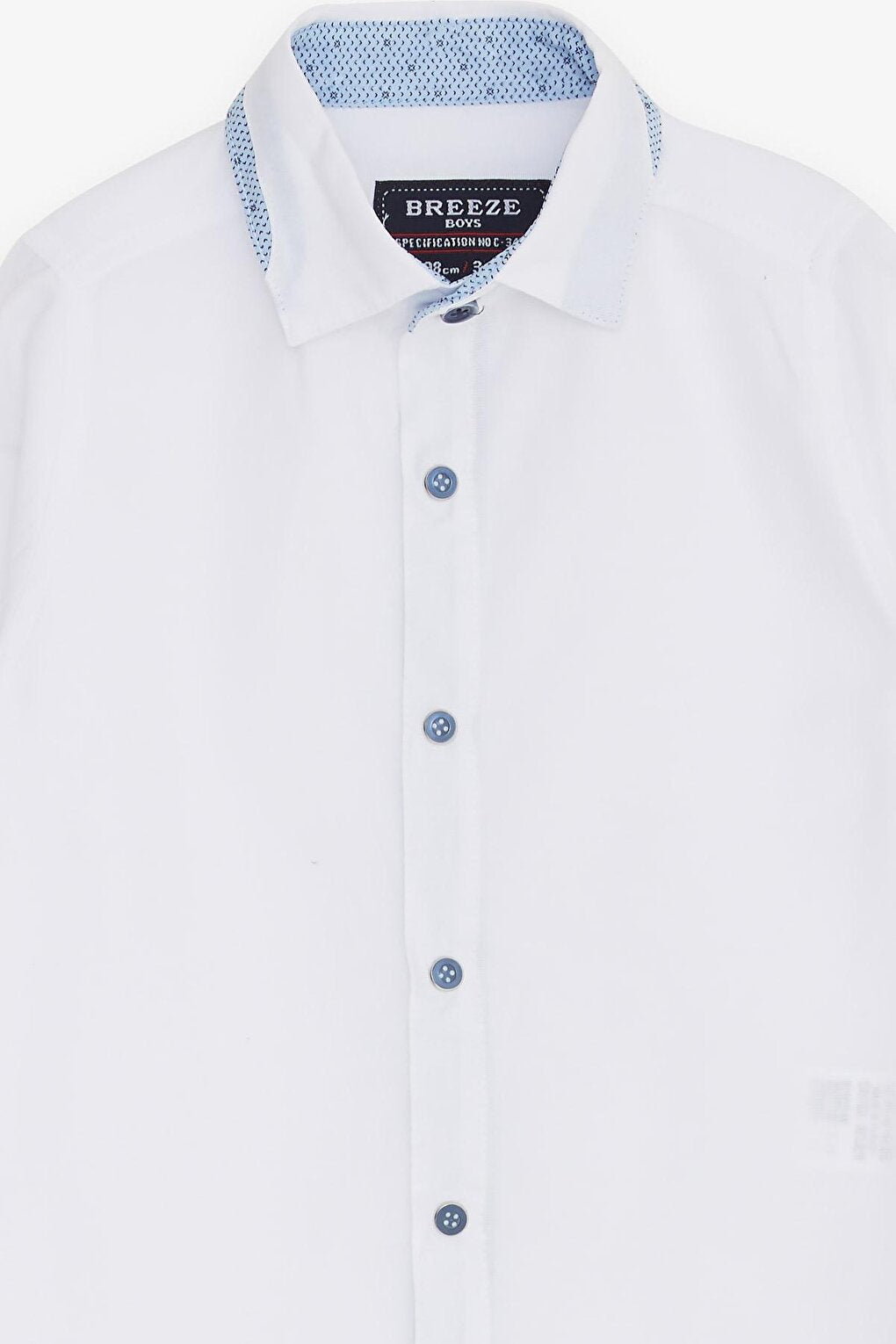 Boy's Shirt with Snap Fasteners White (Age 3-4)