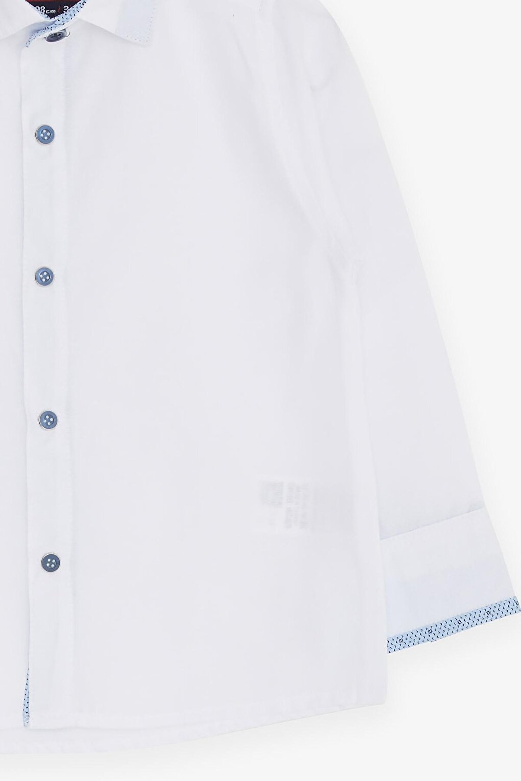 Boy's Shirt with Snap Fasteners White (Age 3-4)