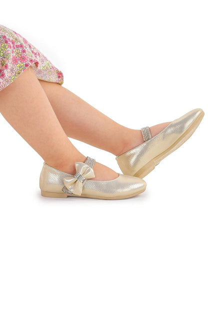 Velcro Girls' Stone Ballerina Shoes 252 Vakko