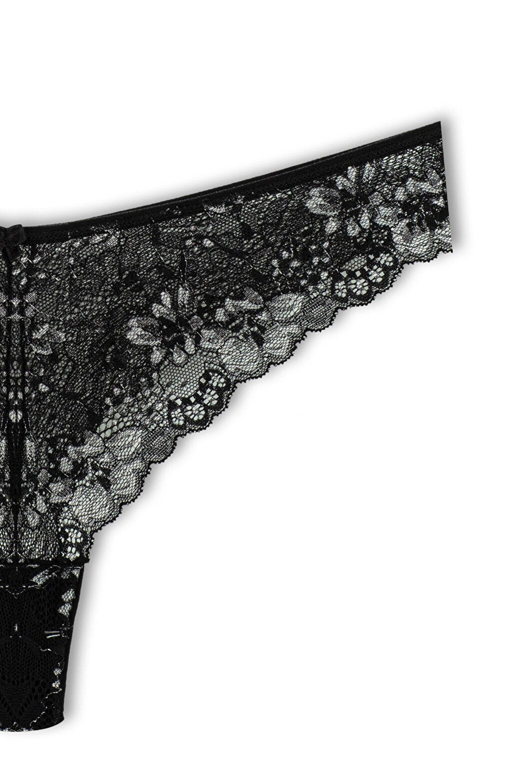 Double Color Lace High Waist Brazilian Women's Thong Panties