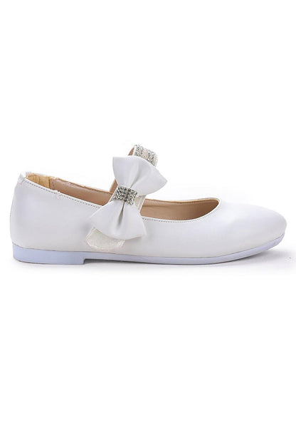 Velcro Girls Stone Ballerina Shoes 252 Volume