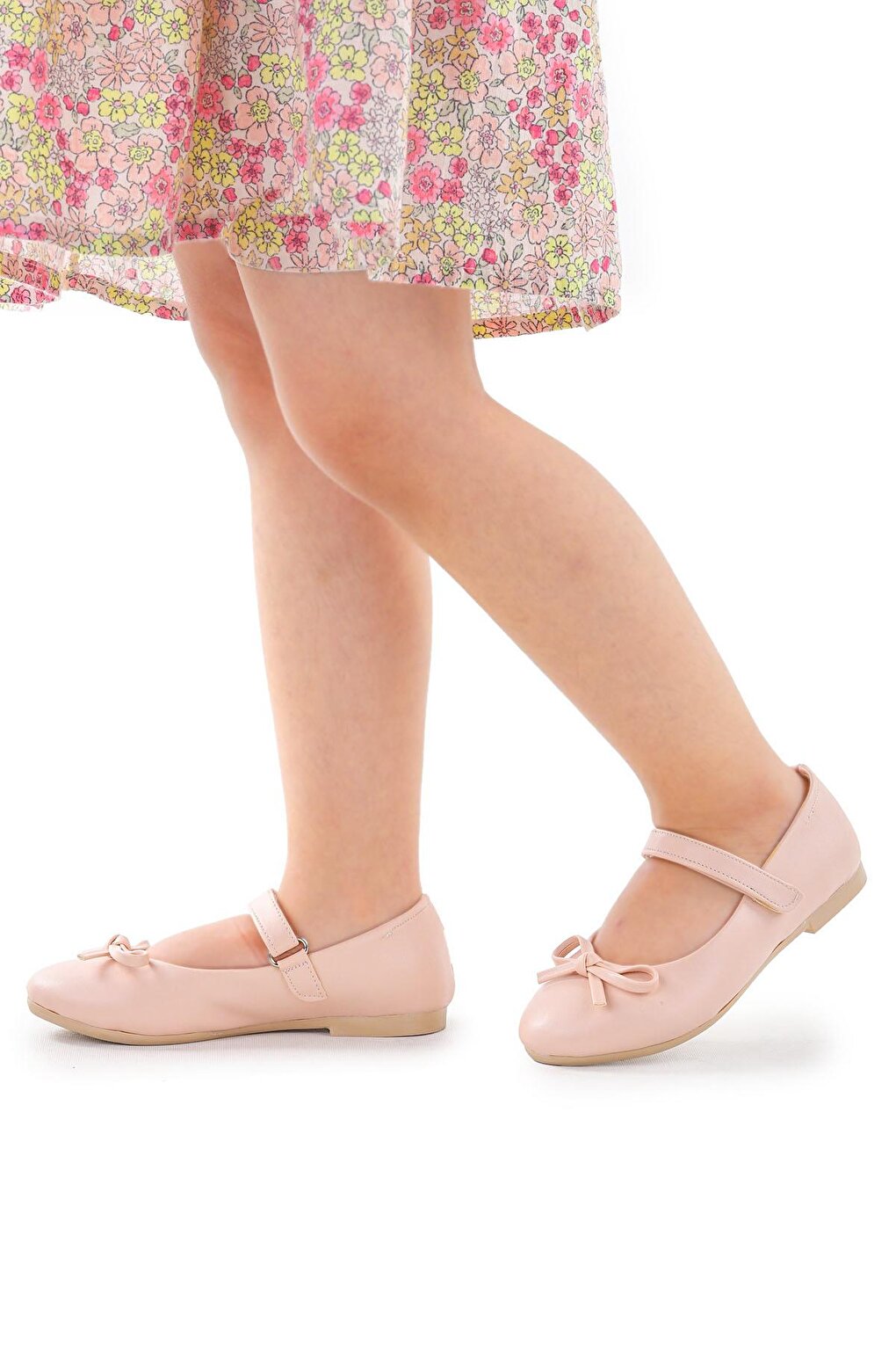 Bow Velcro Girls Ballerina Shoes 201 Volume