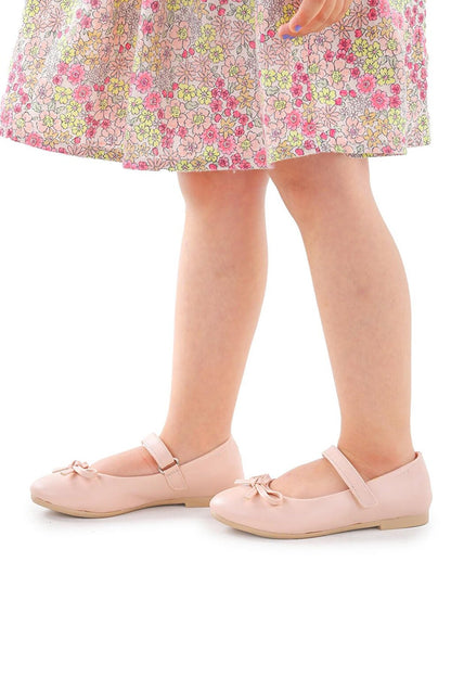 Bow Velcro Girls Ballerina Shoes 201 Volume