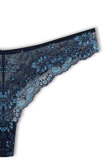 Double Color Lace High Waist Brazilian Women's Thong Panties