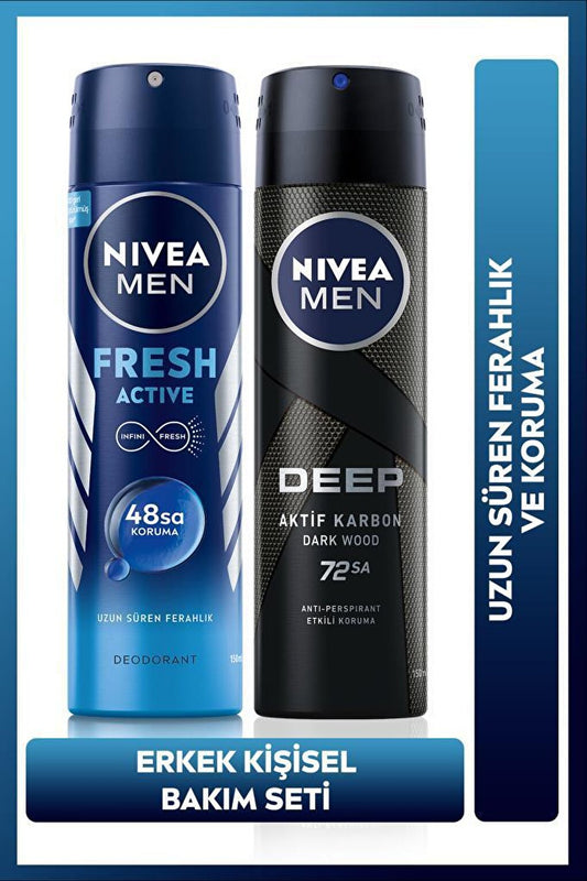 Fresh Active Men's Deodorant Spray 150 ml + Shower Gel Sport 500 ml Advantageous Package