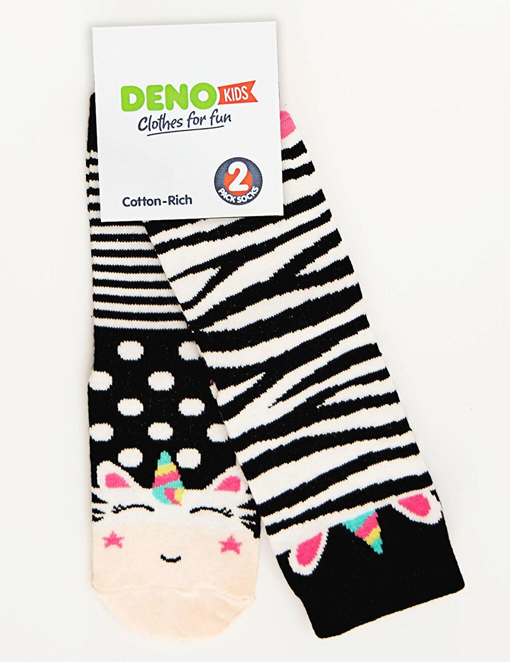 Zebracorn Girl Socks 2-pack