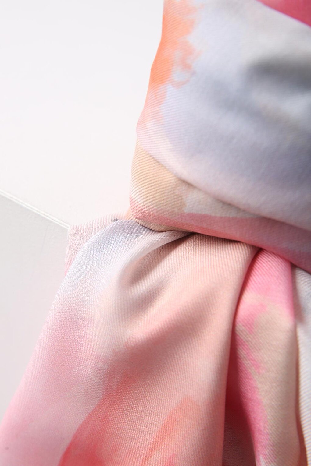 Pink Patterned Cotton Shawl