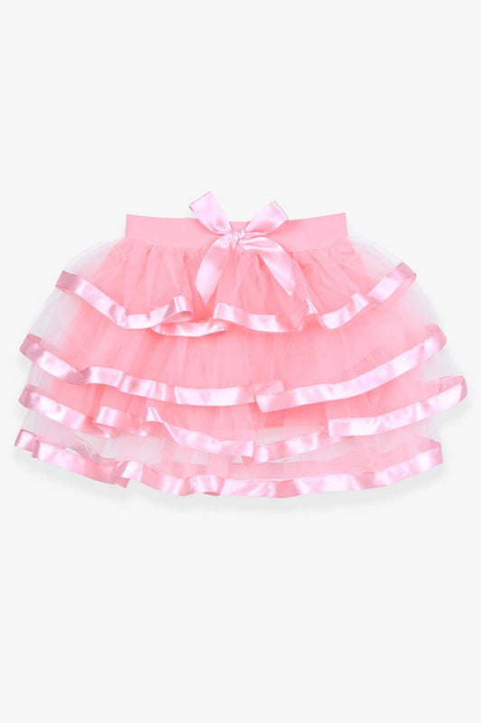 Girl's Skirt Tulle Salmon (Age 5-10)