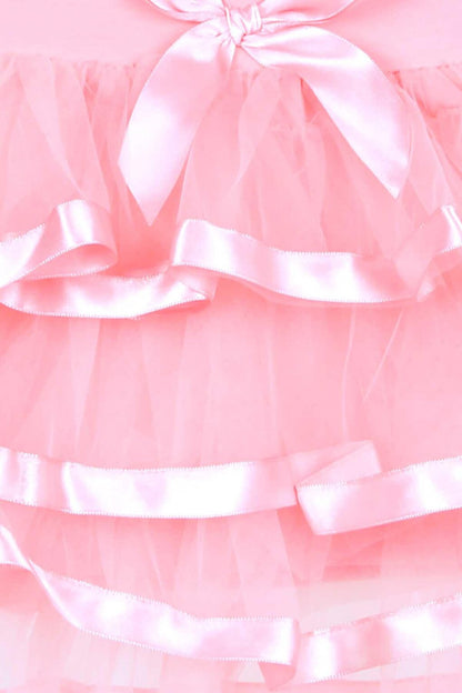 Girl's Skirt Tulle Salmon (Age 9-10)