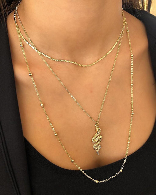 Gold Plated Set Necklace