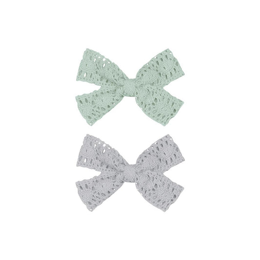 Mint / Gray Color Lace Buckle Double Pack