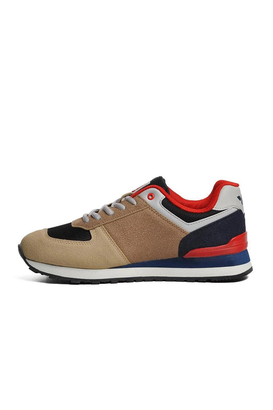 Benin Beige-Navy Blue-Red Women's Sneaker