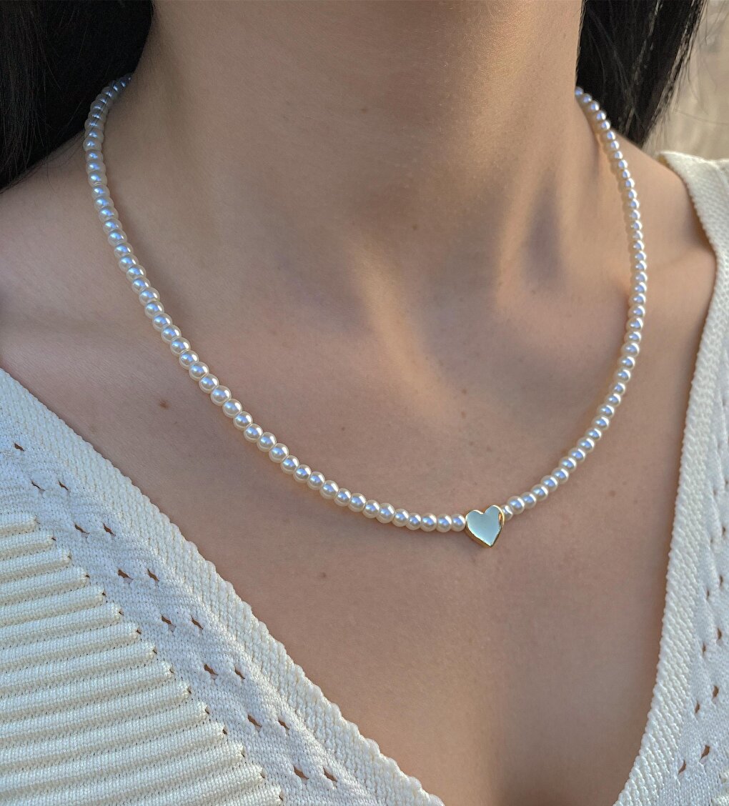 Pearl Heart Figured Necklace