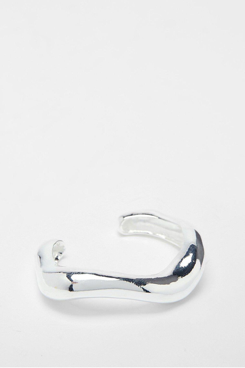 Corsico Molted Metal Thick Handcuff Bracelet