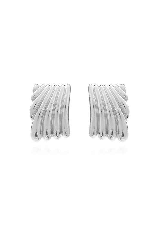 Minimalist Hailey Wavy Stud earrings