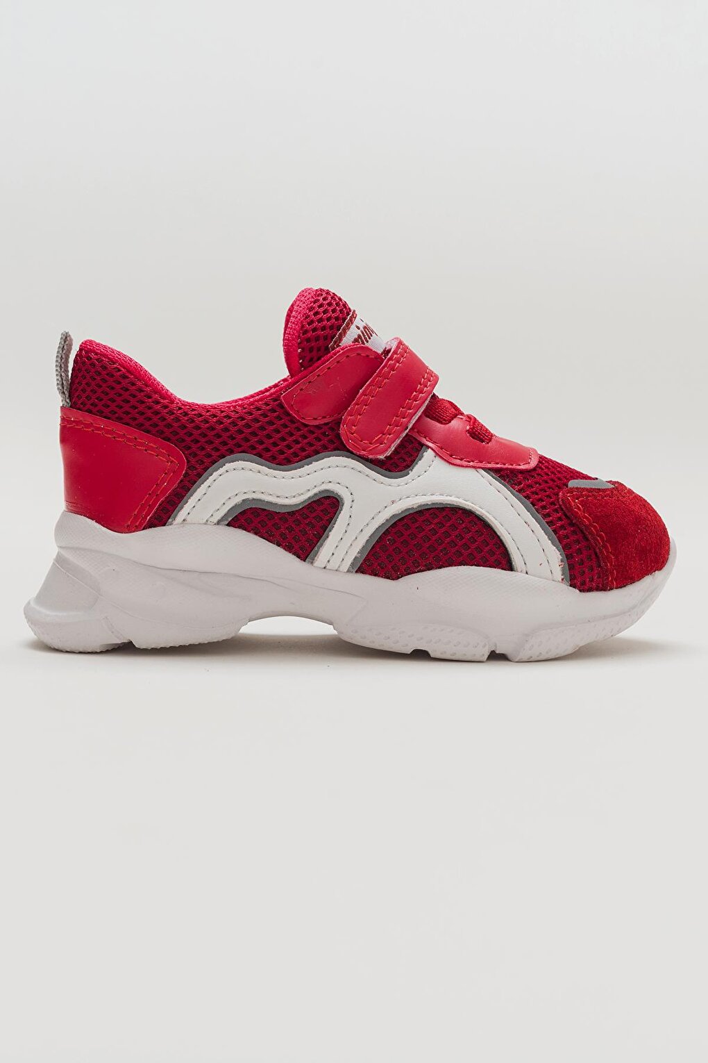 Boy's Red Leather healthy Supported Sports Shoes