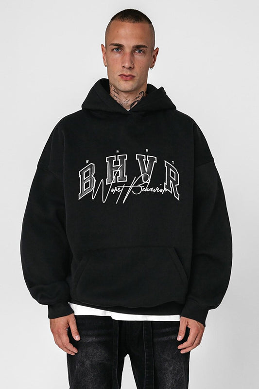 Black Oversize Men's Sweatshirt 5344