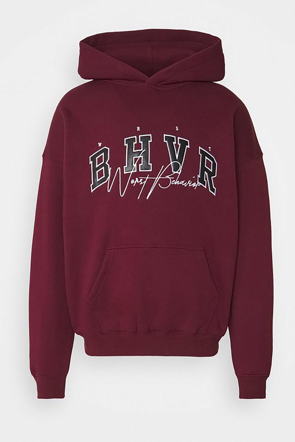 Claret Red Oversize Men's Sweatshirt 5344