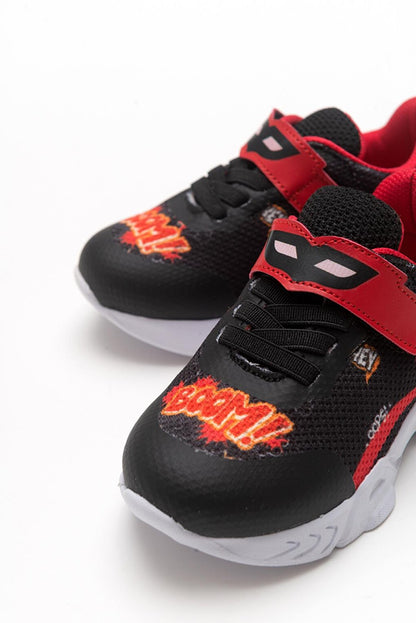 Boy's Black healthy Supported Sports Shoes