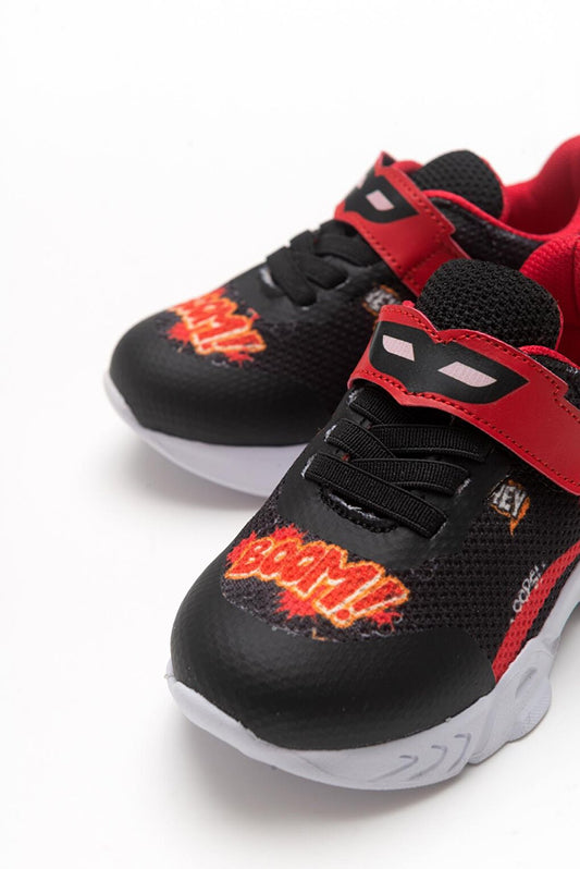 Boy's Black healthy Supported Sports Shoes