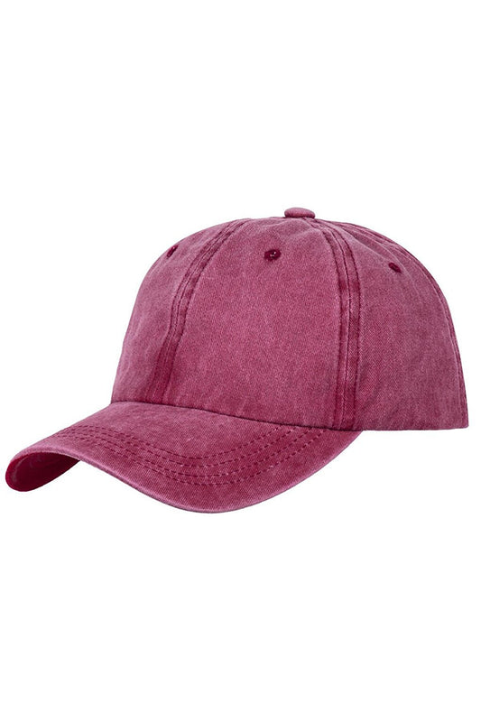 Washed | 100% Cotton Washed Cap Hat