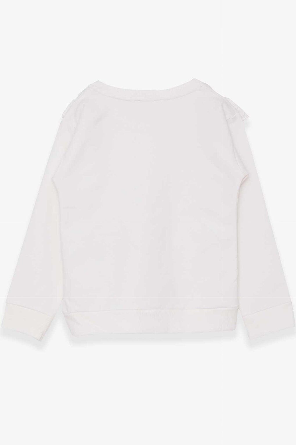 Girl's Sweatshirt Laced Ecru (4-9 Years)