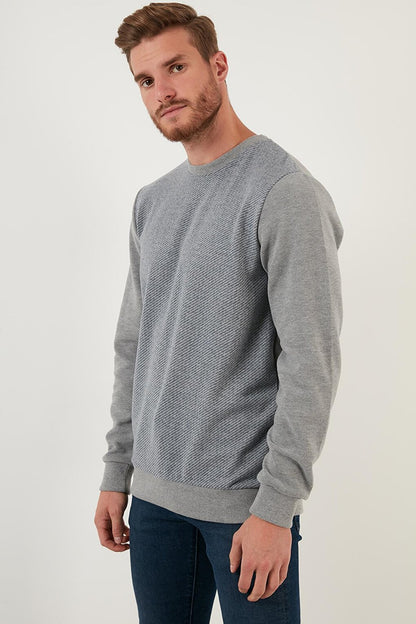 Cotton Regular Fit Crew Neck Sweat 59052111