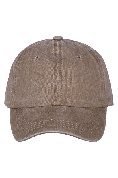 Washed | 100% Cotton Washed Cap Hat