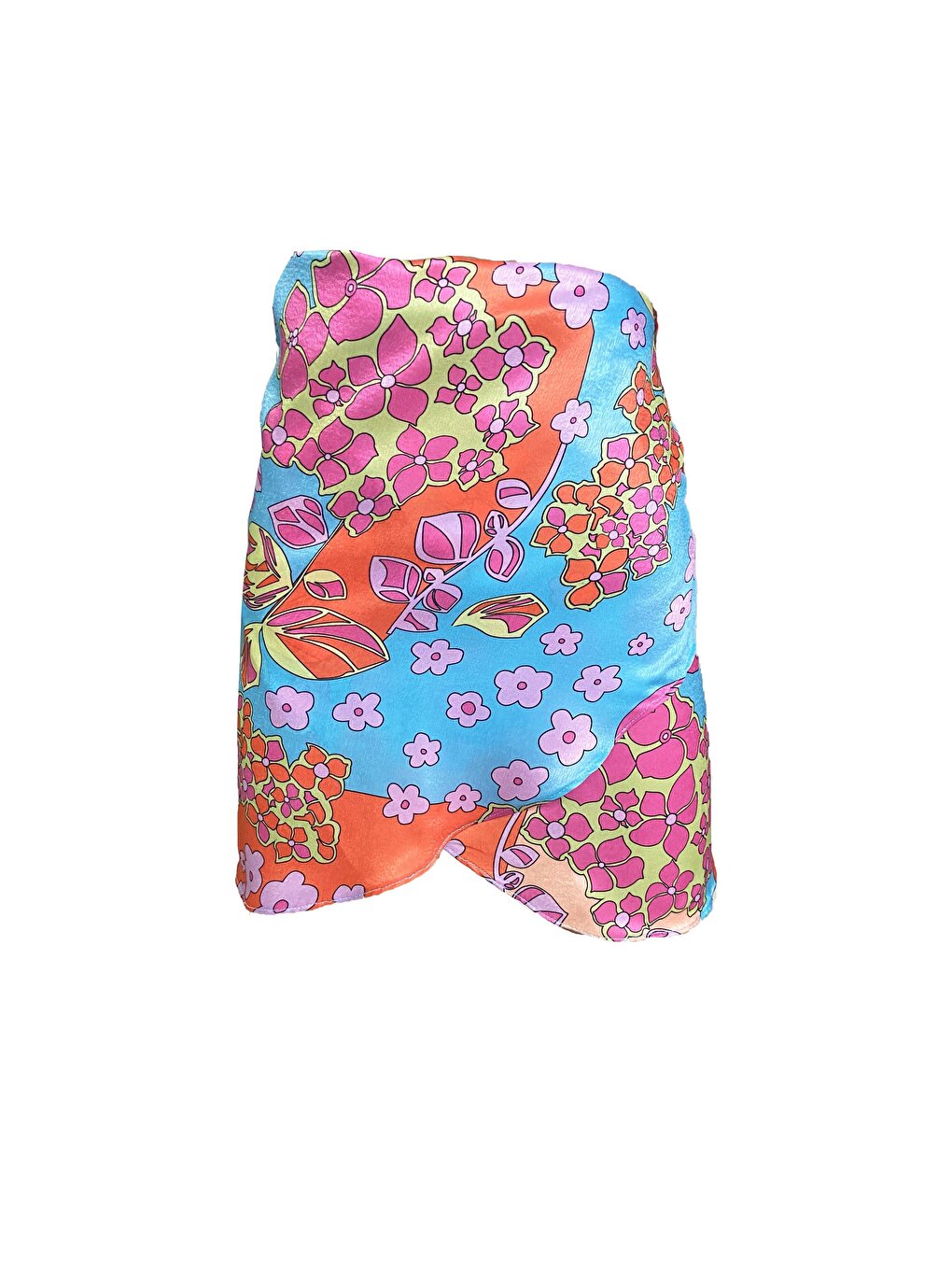 Hailey Crispy Flower Short Pareo