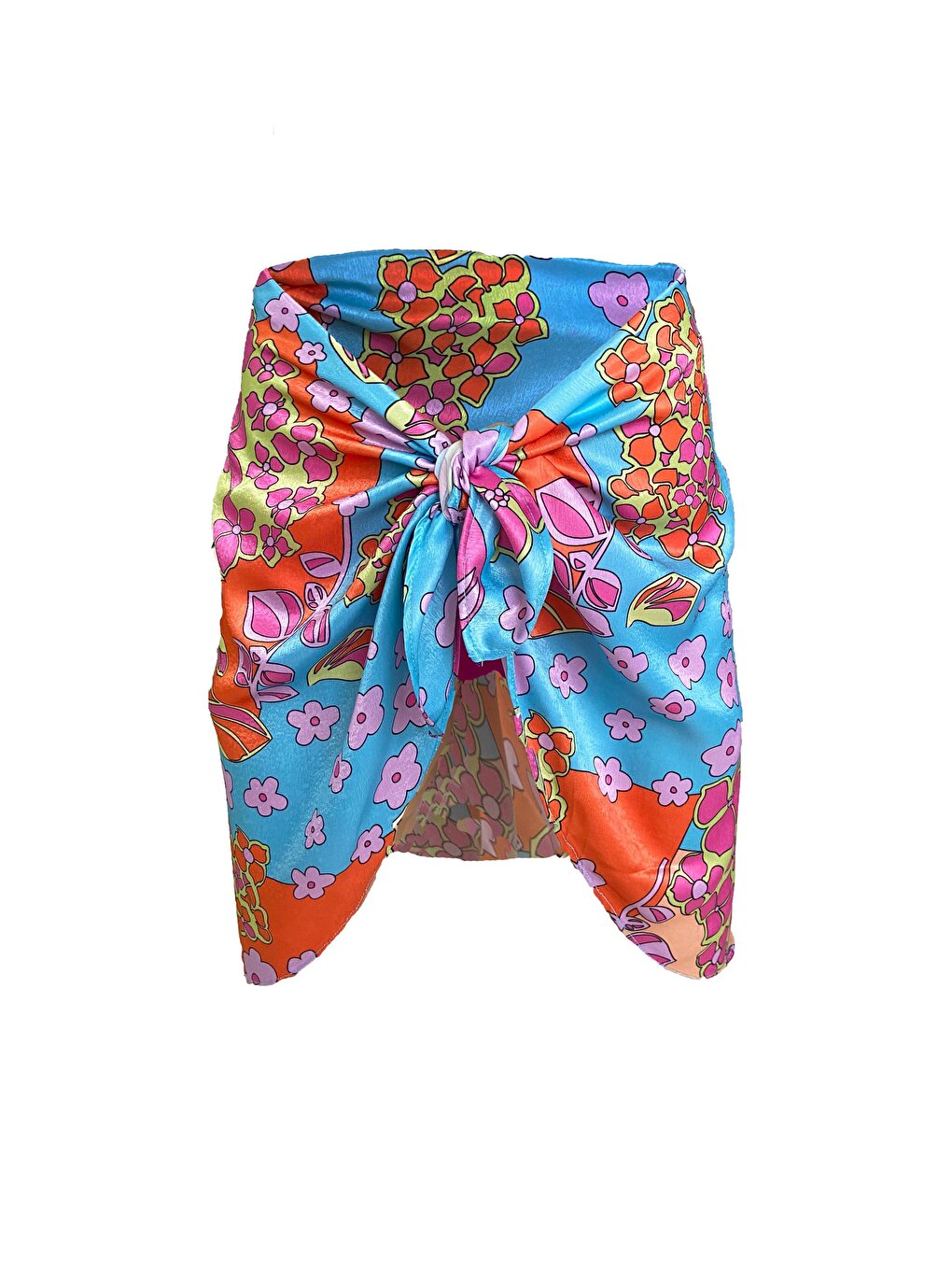 Hailey Crispy Flower Short Pareo