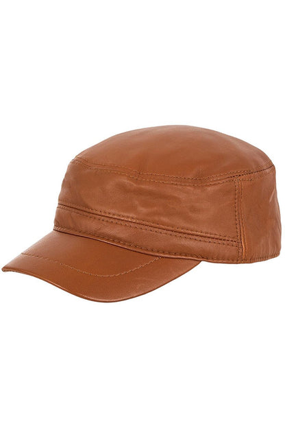 Dcast | Men's Leather Kastro Adjustable Cap Castro Hat